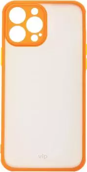 Чехол-накладка VLP для смартфона Apple iPhone 13 Pro Max, силикон/микрофибра, оранжевый (VLP-PC21-67OR)