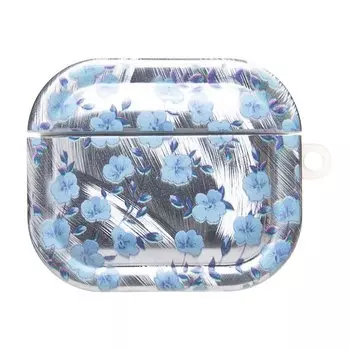 Чехол PCP10 для кейса AirPods (3-го поколения), серебристый/синий (230461)