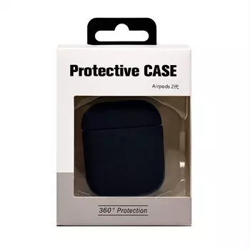 Чехол PCP12, экокожа для apple AirPods 2, темно-синий (238211)