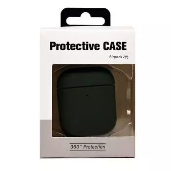 Чехол PCP12, экокожа для apple AirPods 2, зеленый (238210)