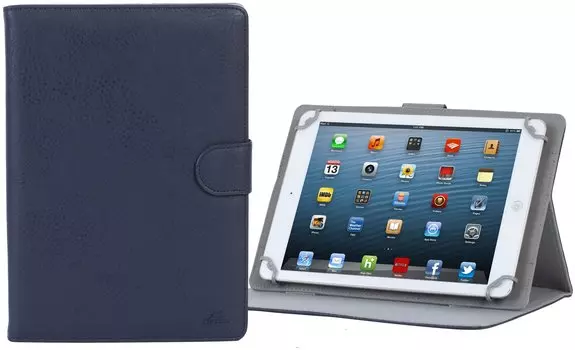 Чехол Riva 3017 для планшета универсальный 10.1", искусственная кожа, синий (926374)