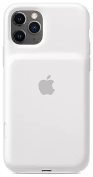 Чехол с аккумулятором Apple Smart Battery Case для смартфона Apple iPhone 11 Pro, силикон, белый (MWVM2ZM/A)