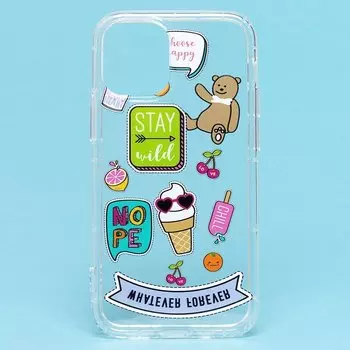 Чехол SC196 005 для смартфона Apple 12 mini, силикон, прозрачный (122371)