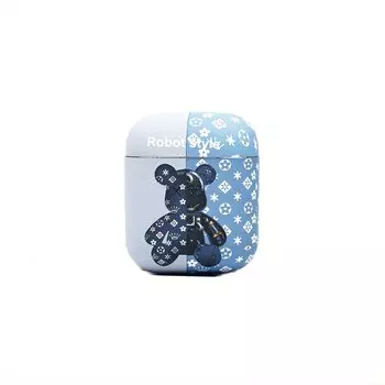 Чехол SCP19 для кейса Apple AirPods/AirPods 2, синий (225827)