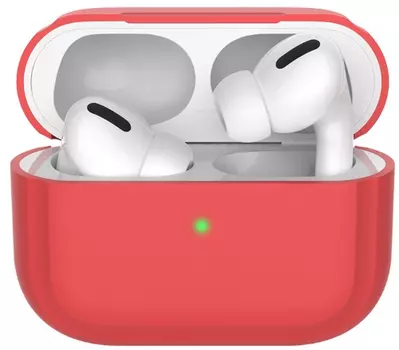 Чехол силиконовый для Apple AirPods Pro, red (УТ000019187)