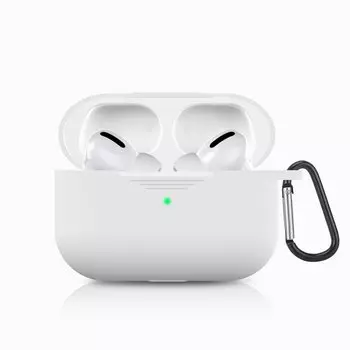 Чехол силиконовый для Apple AirPods Pro, white (112313)