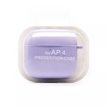 Чехол Soft touch для Apple AirPods (4-го поколения), светло-фиолетовый (238197)