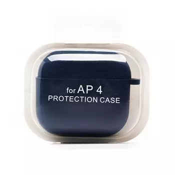 Чехол Soft touch для Apple AirPods (4-го поколения), темно-синий (238198)