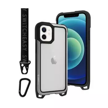 Чехол SwitchEasy Odyssey для смартфона Apple iPhone 12 mini, поликарбонат/полиуретан/алюминий, серебристый (GS-103-121-114-26)