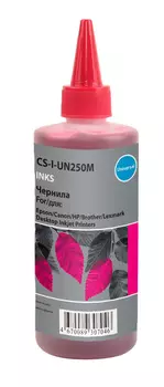 Чернила Cactus, 250 мл, пурпурный, совместимые, водные для HP/Lexmark/Canon/Epson/Brother (CS-I-Un250M)