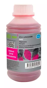 Чернила Cactus, 500 мл, пурпурный, совместимые, водные для HP/Lexmark/Canon/Epson/Brother (CS-I-Un500M)
