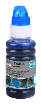 Чернила Cactus CS-I-3YM60C, 100 мл, голубой, совместимые, водные для DeskJet 2710/2120/2721/2722/2723 (CS-I-3YM60C)