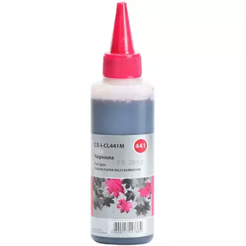 Чернила Cactus CS-I-CL441M, 100 мл, пурпурный, совместимые для Canon Pixma MG2140 / MG3140