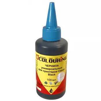 Чернила Colouring CG-INK-UNI Canon-Bk 100мл, 100 мл, черный, совместимые для Canon