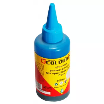 Чернила Colouring CG-INK-UNI-Eps-С 100мл, 100мл, голубой, совместимые, для Epson