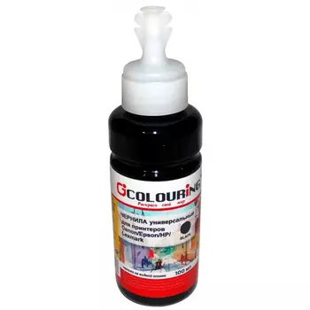 Чернила Colouring CG-INK-UNI-HP\L-Bk 100мл, 100 мл, черный, совместимые