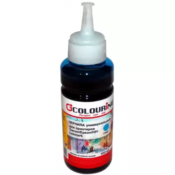 Чернила Colouring CG-INK-UNI-С 100мл, 100 мл, голубой, совместимые