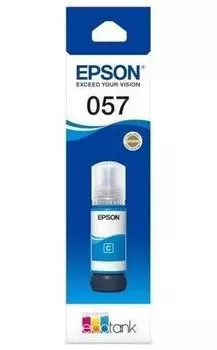 Чернила Epson 057, 70 мл, голубой, оригинальные для Epson L18050 (C13T09D298)