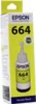 Чернила Epson 664, 70 мл, желтый, оригинальные для Epson L100/ L110/ L120/ L132/ L200/ L210/ L222/ L300/ L312/ L350/ L355/ L362/ L366/ L456/ L550/ L555/ L566/ L1300 (C13T66444A/ C13T664498), истёк срок годности