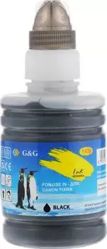 Чернила G&G GG-GI-41BK, 140 мл, черный, совместимые для Canon PIXMA G1420/G2420/G2460/G3420/G3460 (GG-GI-41BK)