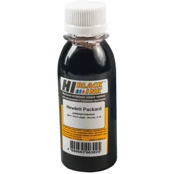 Чернила Hi-Black, 100 мл, черный, совместимые, пигментные (150701039930U)