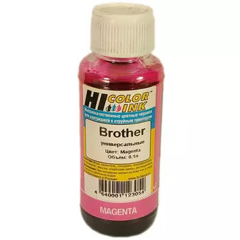 Чернила Hi-Black, 100 мл, пурпурный, совместимые для Brother (1507010394U)