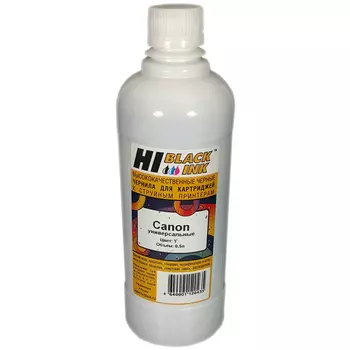 Чернила Hi-Black, 500 мл, желтый, совместимые для Canon (150701093y)