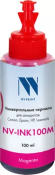 Чернила NV-Print, 100 мл, пурпурный, совместимые, водные для Epson (NV-INK100M)
