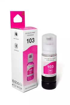 Чернила NV-Print 103M, 70 мл, пурпурный, совместимые для Epson L1110/L3100/L3101/L3110/L3150/L3151/L3156/L3160/L5190 (NV-C13T00S34A)