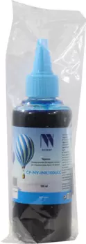Чернила NV-Print CP-NV-INK100ULC, 100мл, светло-голубой, совместимые, водные для Canon/Epson/НР/Lexmark (CP-NV-INK100ULC)