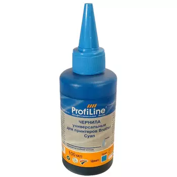 Чернила ProfiLine PL-INK-UNI-Br-C 100мл, 100 мл, голубой, совместимые для Brother