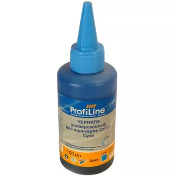 Чернила ProfiLine PL-INK-UNI-Can-C 100мл, 100 мл, голубой, совместимые для Canon