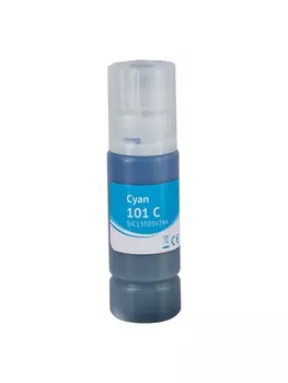 Чернила Sakura, 70 мл, голубой, совместимые, водные для Epson EcoTank L4150/L4156/L4160/L4250/L4260/L4266/L6160/L6170/L6176/L6190/L6260/L6270/L6276/L6290 (SIC13T03V24A)