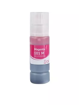 Чернила Sakura, 70 мл, пурпурный, совместимые, водные для Epson EcoTank L4150/L4156/L4160/L4250/L4260/L4266/L6160/L6170/L6176/L6190/L6260/L6270/L6276/L6290 (SIC13T03V34A)