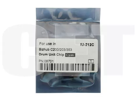 Чип Cet CET8701 для Konica Minolta, голубой, 90000 страниц