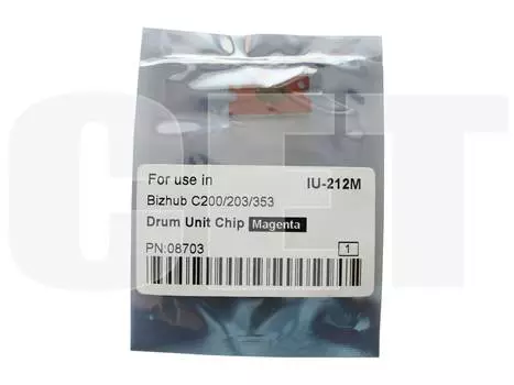 Чип Cet CET8703 для Konica Minolta (IU-212M), пурпурный, 90000 страниц, универсальный