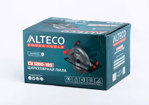 Циркулярная пила ALTECO Promo CS 1200-185, 1200Вт, 5800 об/мин, диаметр диска 185мм (31014)