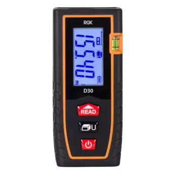 Дальномер лазерный, от 15 см, до 30 м, точность до 2 мм, батарейки, RGK D30 (4610011870019)