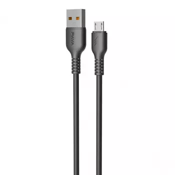 Дата-кабель USB-Micro USB, быстрая зарядка, 5А, 1 м, черный, PAVAREAL PA-DC73M (УТ000035675)