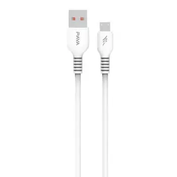 Дата-кабель USB-Micro USB, быстрая зарядка, 5А, 1 м, белый, PAVAREAL PA-DC73M (УТ000035674)