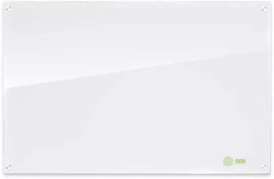 Демонстрационная доска Cactus CS-GBD-90X120-WT-TM стеклянная, 90x120см, стекло (белый)/(серебристый) (CS-GBD-90X120-WT-TM)