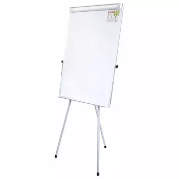 Демонстрационная доска STAFF Standard флипчарт, 70x100см, лаковое магнитно-маркерное (белый)/(белый) (238002)