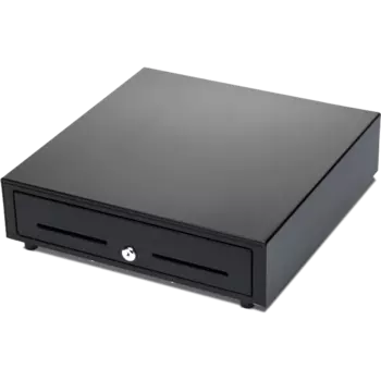 Денежный ящик PAYTOR HT-410S, металл, черный, электромеханический, ячеек купюры/монеты: 5шт./8шт., распиновка: АТОЛ