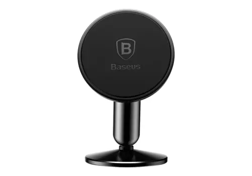 Держатель автомобильный Baseus Bullet, магнитный для смартфонов клеевая основа На торпедо, черный (6953156273085)