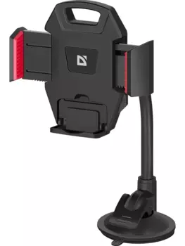 Держатель автомобильный Defender CH-154+, раздвижной для смартфонов (9.5 см) присоска лобовое стекло/приборная панель, черный (29154)