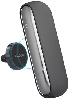 Держатель автомобильный Deppa Mage IQOS, магнитный универсальный зажим в воздуховод, графит (55165)