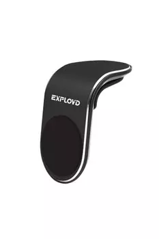 Держатель автомобильный EXPLOYD Classic EX-H-750, магнитный для смартфонов зажим в воздуховод, черный