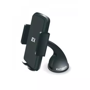Держатель автомобильный EXPLOYD EX-H-404, раздвижной для смартфонов 4-6.5 " присоска на панель, черный