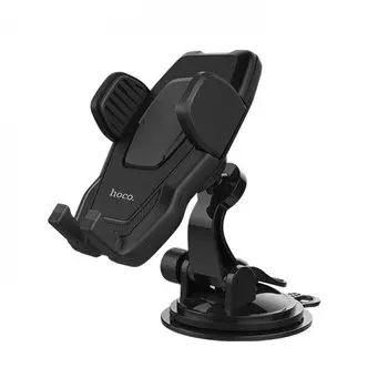 Держатель автомобильный Hoco CA31 Cool run suction cup для смартфонов, на лобовое стекло и на переднюю панель, черный (92832)