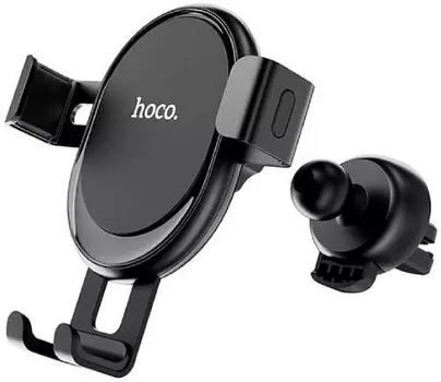 Держатель автомобильный Hoco RH2 гравитационный, для смартфонов, зажим в воздуховод, черный (УТ000022087)